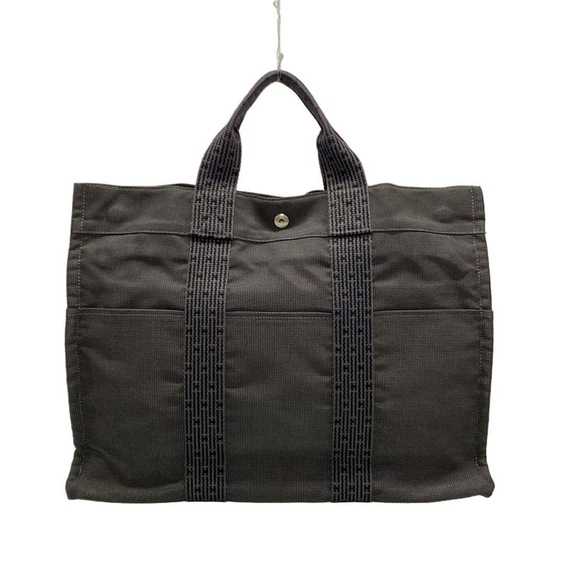 Hermes Tote Bag Her Line Tote MM Gray Old Shape Hardware