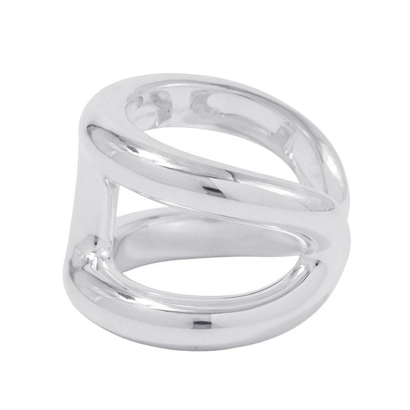 Hermes Ring Osmose GM Silver 52