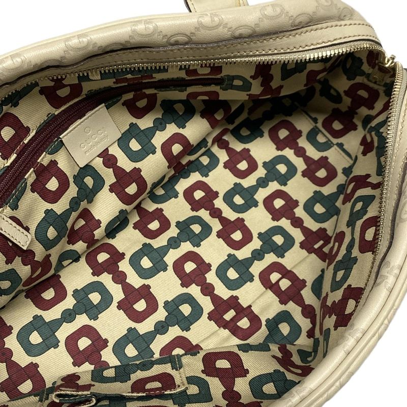 Gucci Shoulder Bag Princy/shima Line 161720 Ivory Leather