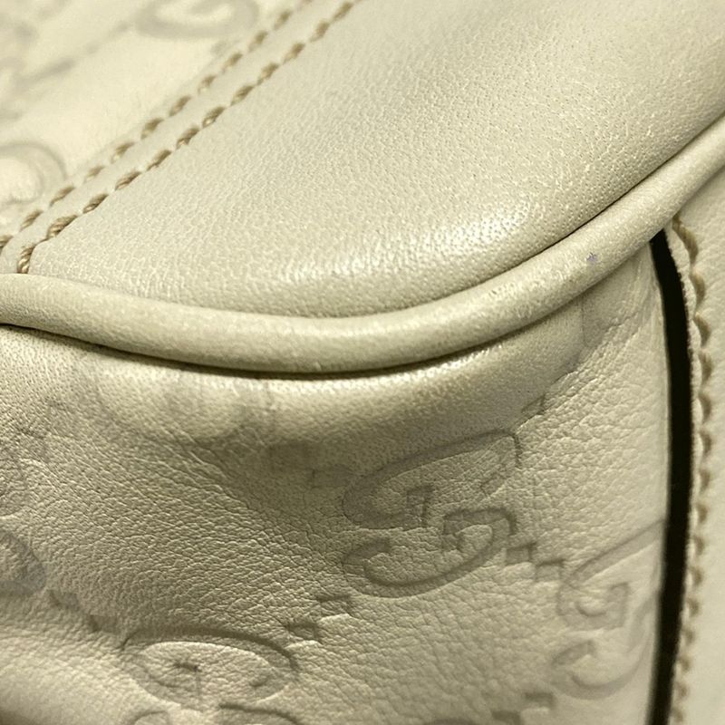 Gucci Shoulder Bag Princy/shima Line 161720 Ivory Leather