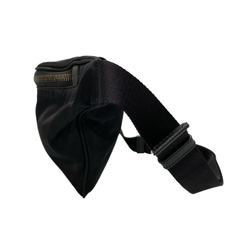 Prada Waist Pouch Re-nylon X Saffiano Leather Belt Bag 2vl033 Black Re-nylon