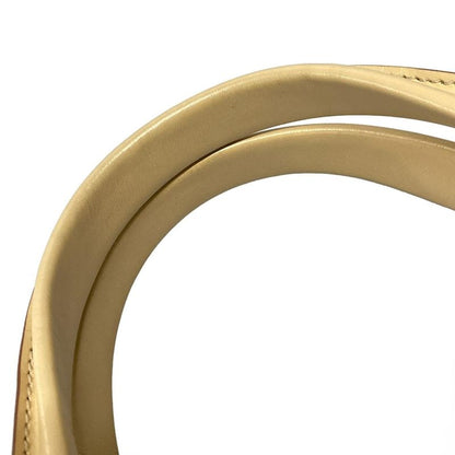 Celine Tote Bag C Macadam Pattern Beige Leather