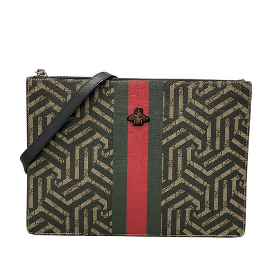 Gucci Shoulder Bag GG Plus GG Supreme/gg Kaleido/sherry (web) 429004 Beige X