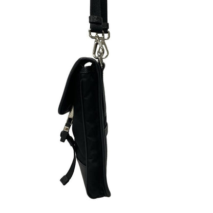 Prada Shoulder Bag Tessuto Shoulder 2zh109 Black Phone Pochette /re-nylon