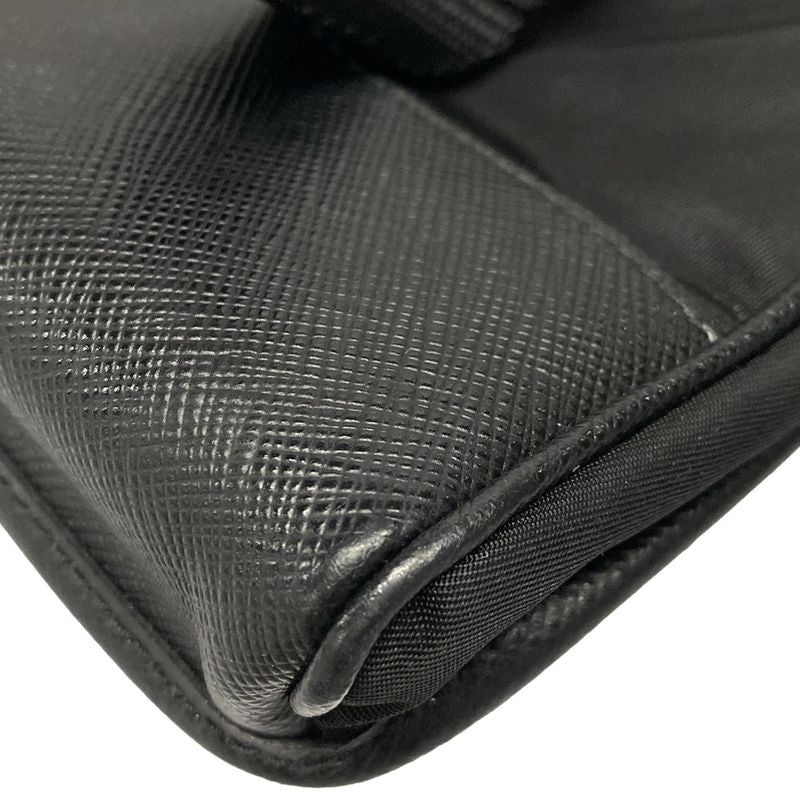 Prada Shoulder Bag Tessuto Shoulder 2zh109 Black Phone Pochette /re-nylon