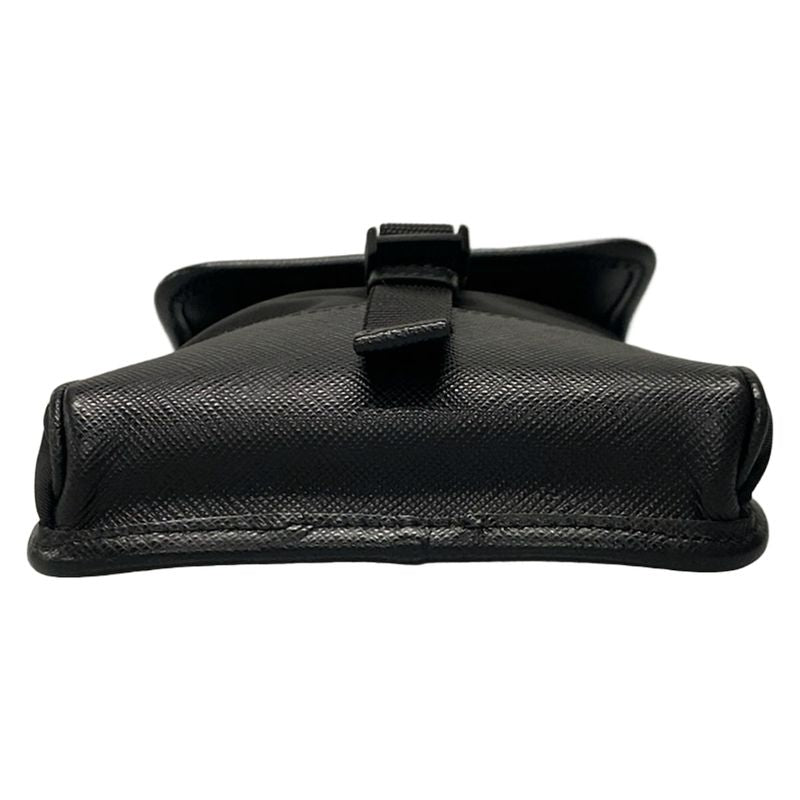 Prada Shoulder Bag Tessuto Shoulder 2zh109 Black Phone Pochette /re-nylon