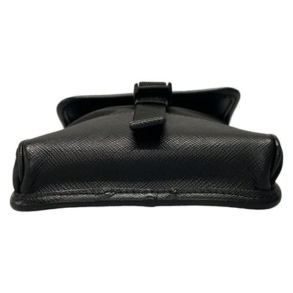 Prada Shoulder Bag Tessuto Shoulder 2zh109 Black Phone Pochette /re-nylon