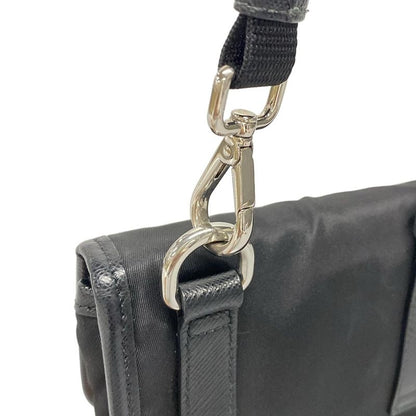 Prada Shoulder Bag Tessuto Shoulder 2zh109 Black Phone Pochette /re-nylon