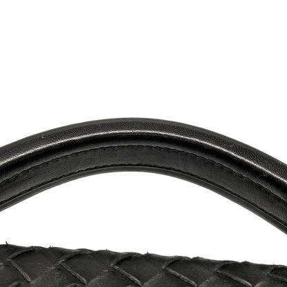 Bottega Veneta Business Bag Intrecciato 122139 Black Leather