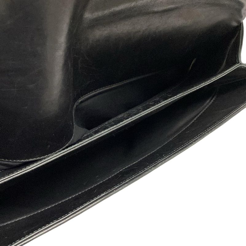 Bottega Veneta Business Bag Intrecciato 122139 Black Leather