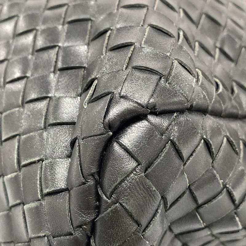 Bottega Veneta Business Bag Intrecciato 122139 Black Leather