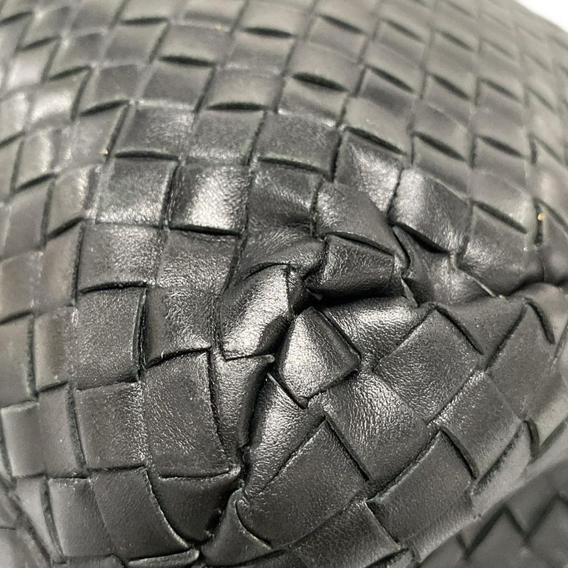 Bottega Veneta Business Bag Intrecciato 122139 Black Leather