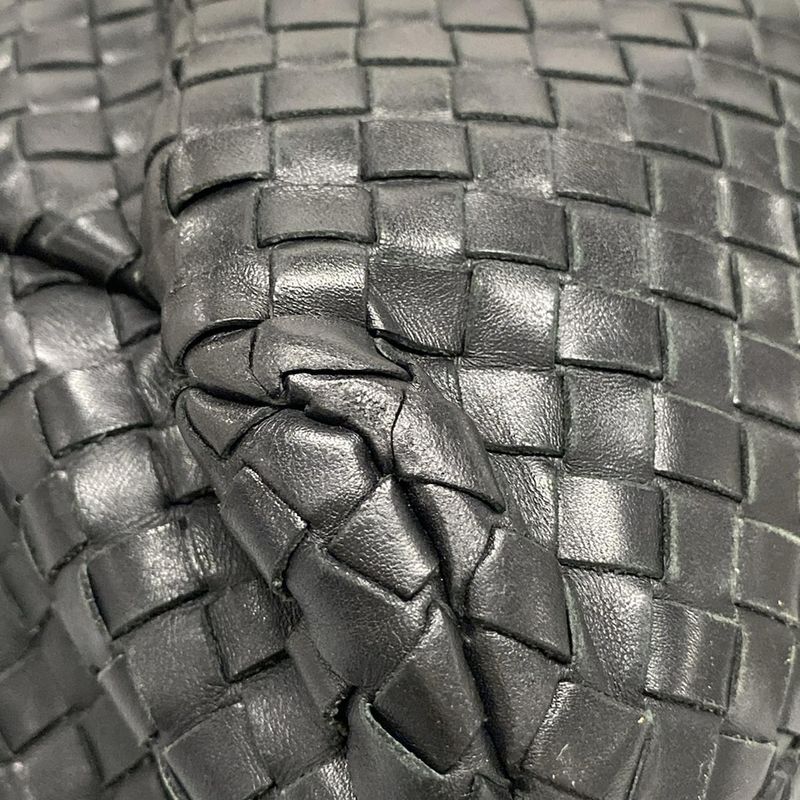 Bottega Veneta Business Bag Intrecciato 122139 Black Leather