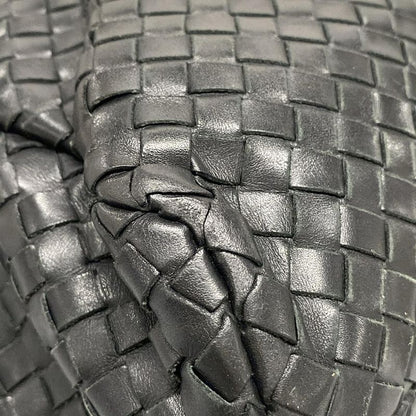 Bottega Veneta Business Bag Intrecciato 122139 Black Leather