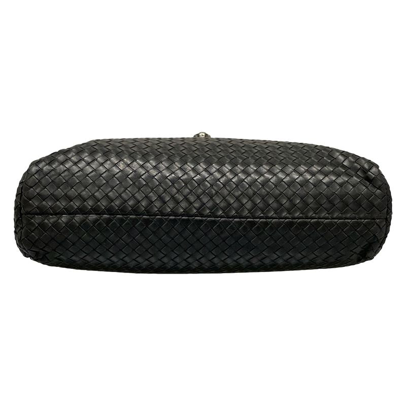 Bottega Veneta Business Bag Intrecciato 122139 Black Leather