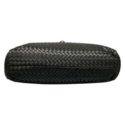 Bottega Veneta Business Bag Intrecciato 122139 Black Leather