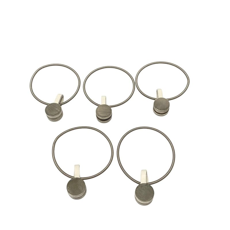 Hermes Small Accessories Hanging Set Silver Carré Wall Magnet (5 Pieces Of