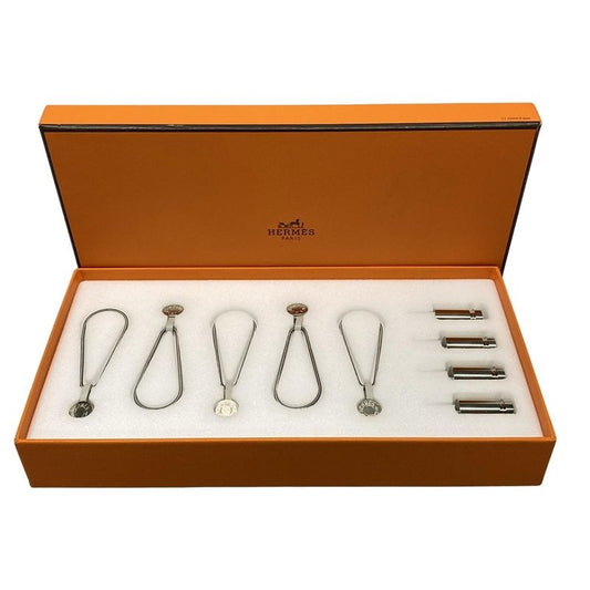 Hermes Small Accessories Hanging Set Silver Carré Wall Magnet (5 Pieces Of