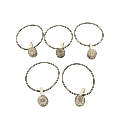 Hermes Small Accessories Hanging Set Silver Carré Wall Magnet (5 Pieces Of