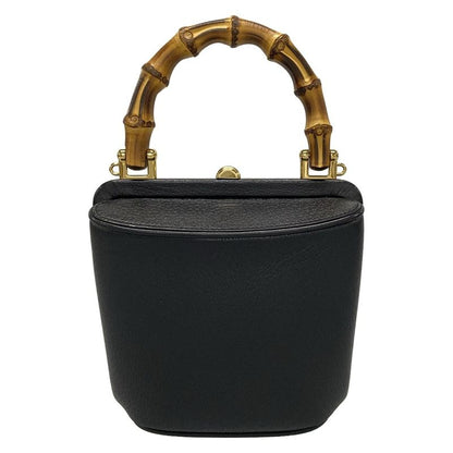 Gucci Handbag Mini Bamboo Bucket Bag 616436 Black Mini Bag Leather