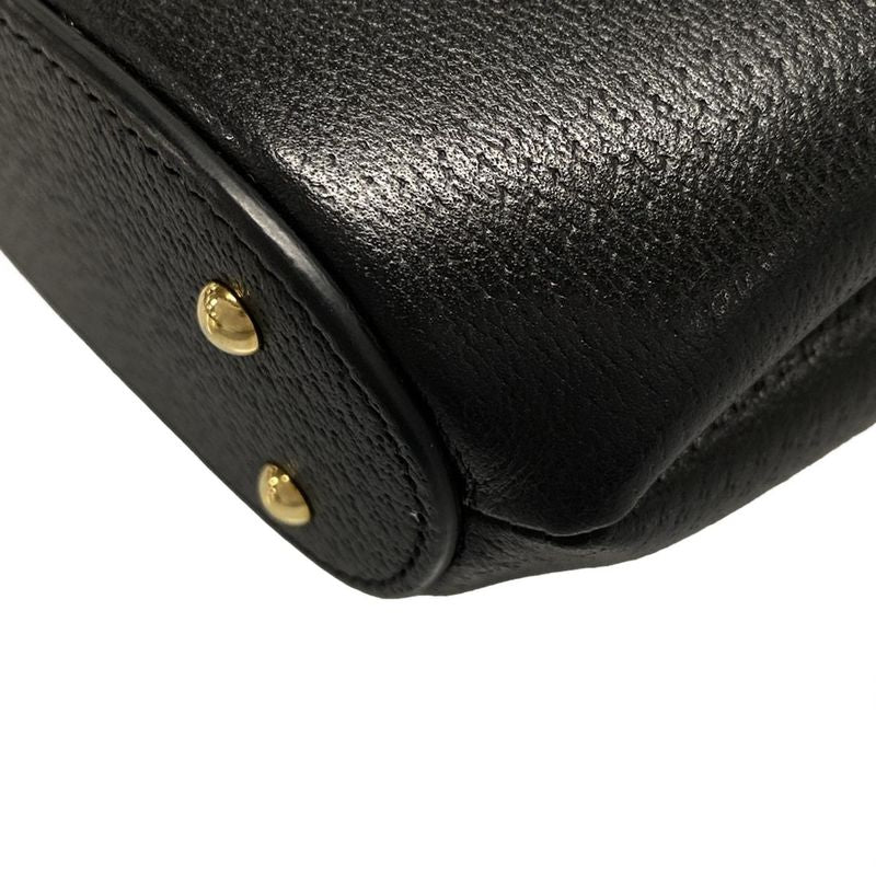 Gucci Handbag Mini Bamboo Bucket Bag 616436 Black Mini Bag Leather