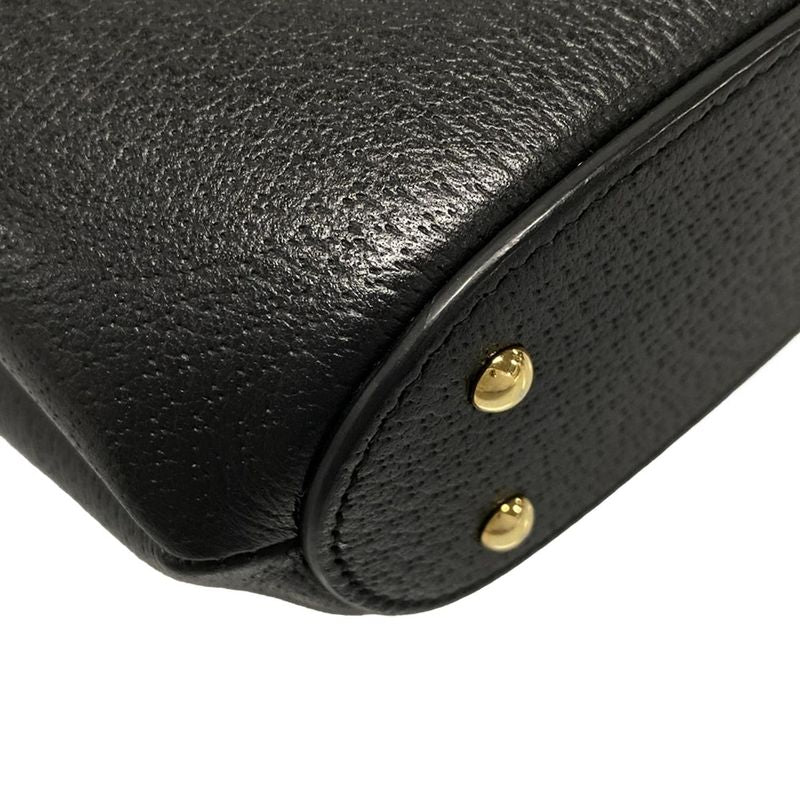 Gucci Handbag Mini Bamboo Bucket Bag 616436 Black Mini Bag Leather