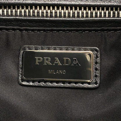 Prada Backpack Sac - Black X Gray X Red Leather