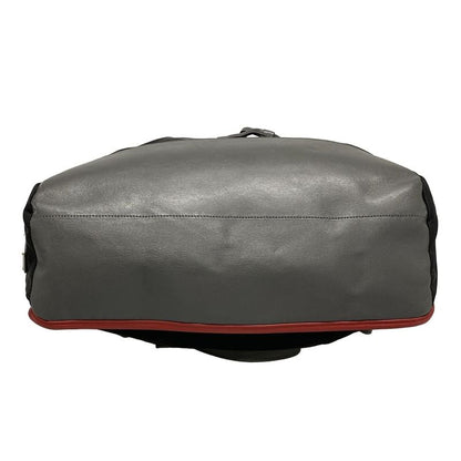 Prada Backpack Sac - Black X Gray X Red Leather