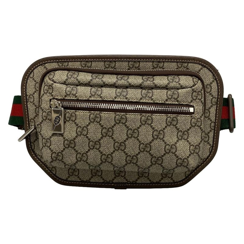 Gucci Waist Pouch GG Plus GG Supremesherry (web) 760217 Dark Brown X Ivory X