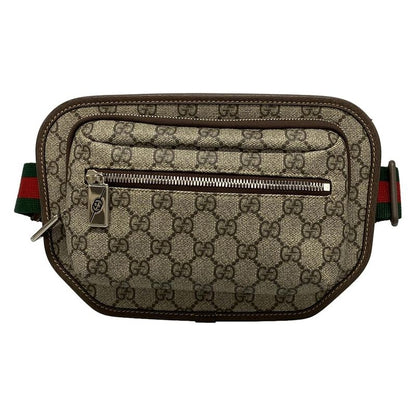 Gucci Waist Pouch GG Plus GG Supremesherry (web) 760217 Dark Brown X Ivory X