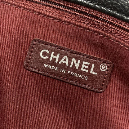 Chanel Shoulder Bag - Black Coco Mark / Chain Shoulder / Silver Hardware