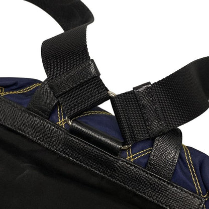 Prada Backpack Sac - Black X Dark Navy X Multi Quilted Leather