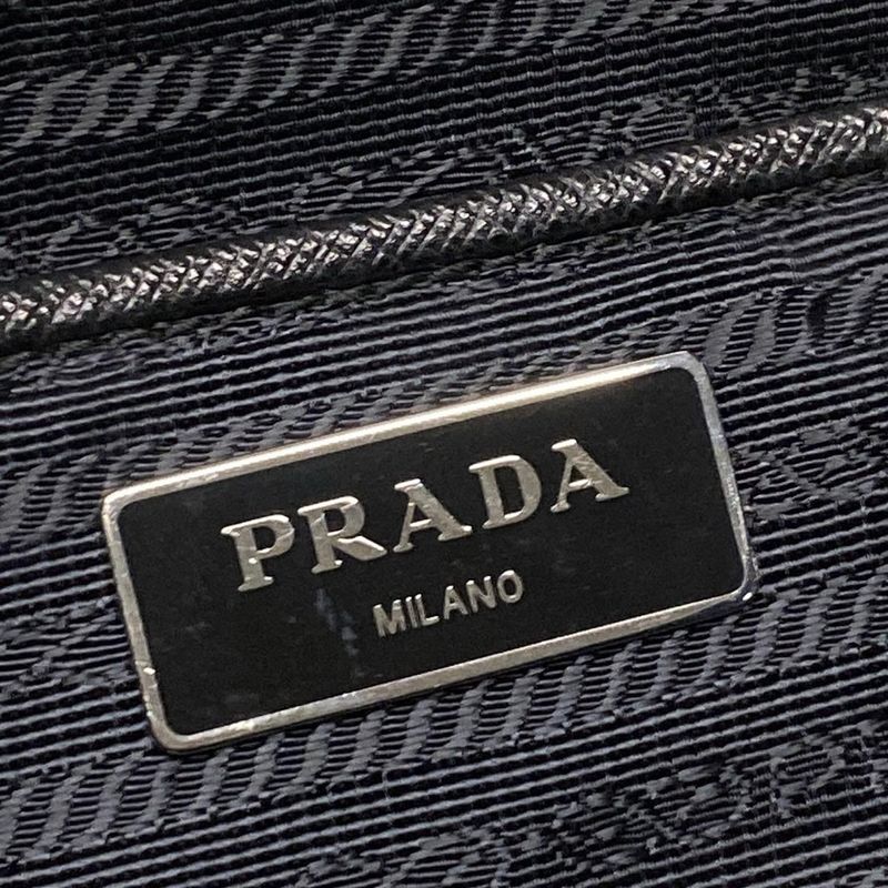 Prada Backpack Sac - Black X Dark Navy X Multi Quilted Leather