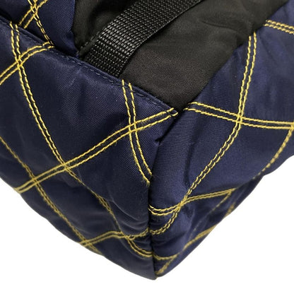 Prada Backpack Sac - Black X Dark Navy X Multi Quilted Leather