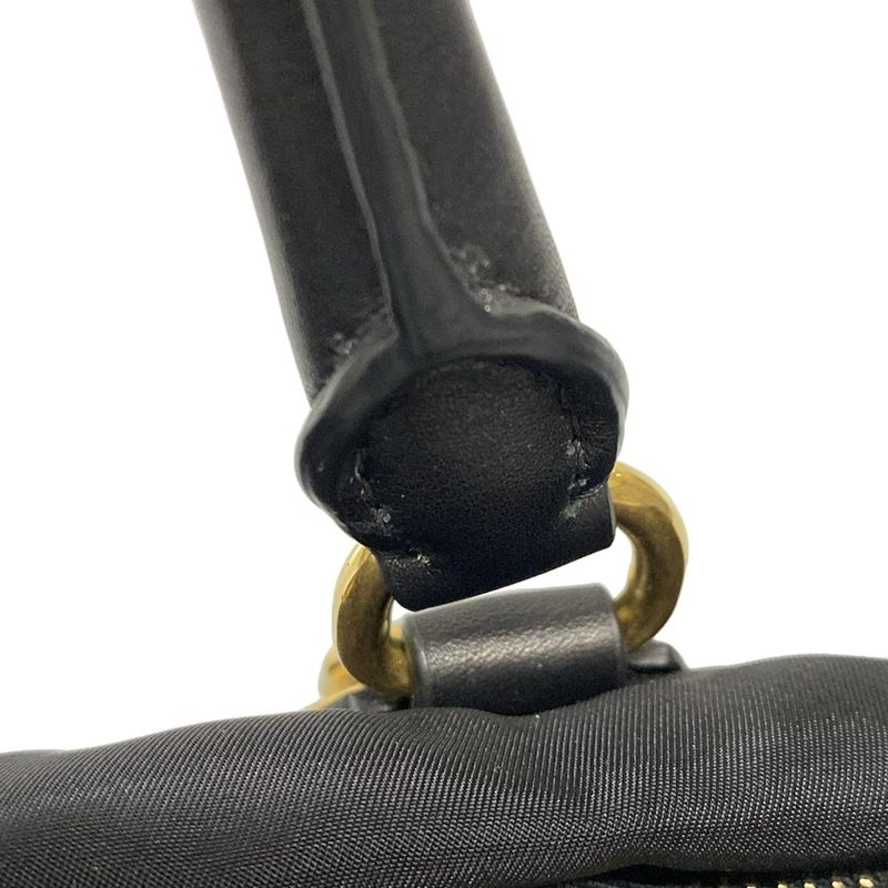 Prada Handbag - Black Leather Tag Leather