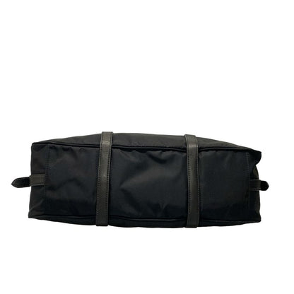 Prada Handbag - Black Leather Tag Leather