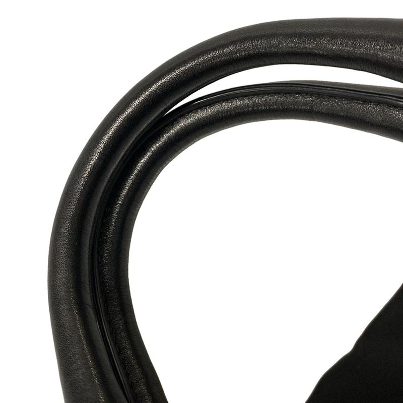 Prada Handbag - Black Leather Tag Leather