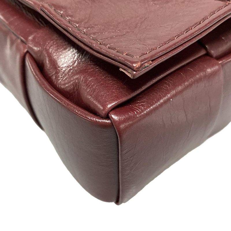 Bottega Veneta Shoulder Bag Cassette Bordeaux