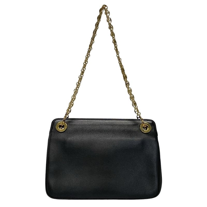 Gucci Shoulder Bag Interlocking Gmarina 576422 Black Chain Shoulder Leather