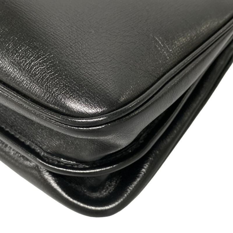 Gucci Shoulder Bag Interlocking Gmarina 576422 Black Chain Shoulder Leather