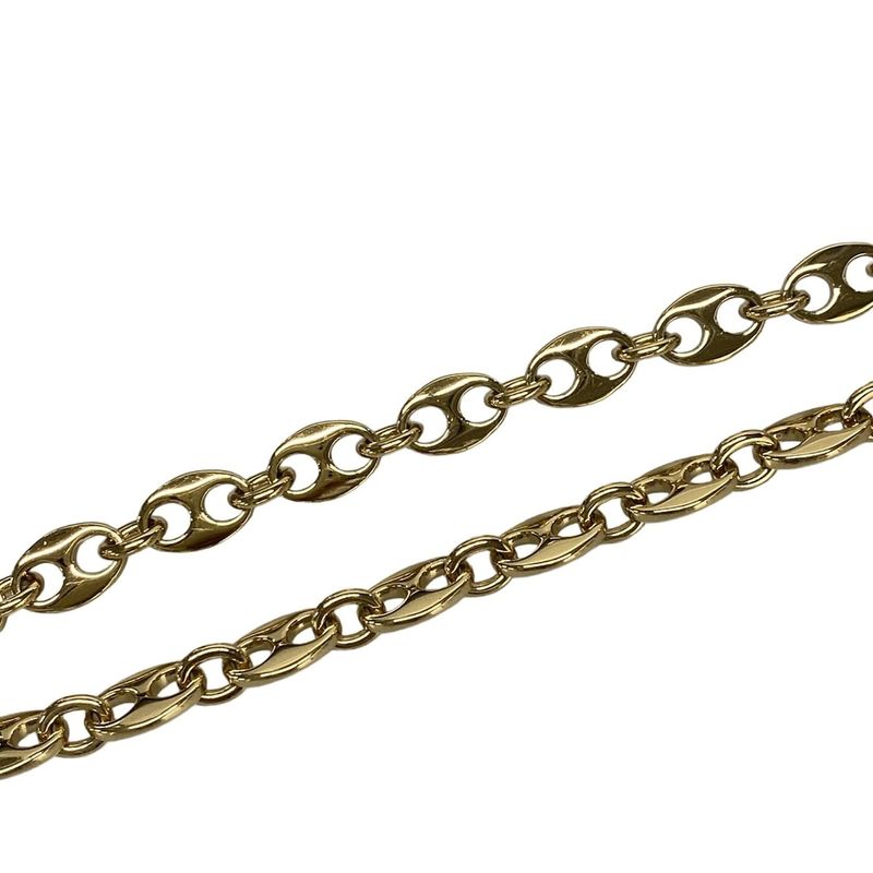 Gucci Shoulder Bag Interlocking Gmarina 576422 Black Chain Shoulder Leather