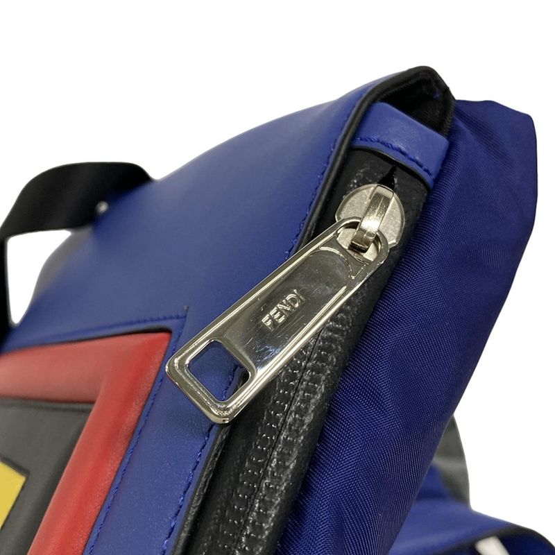 Fendi Backpack Sac - 7vz034 Blue X Red X Multi Leather
