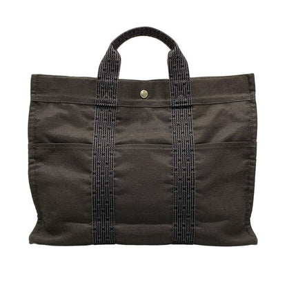 Hermes Tote Bag Her Line Tote MM Gray Old Pattern Hardware