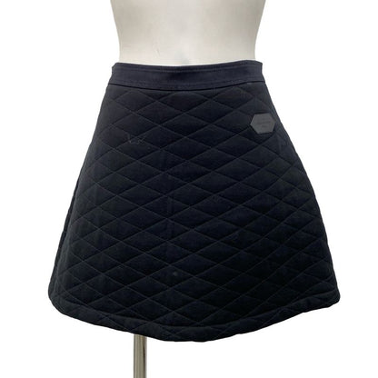 Louis Vuitton Mini Skirt Size M Women's Monogram Quilted Skirt Fisk15fed Black