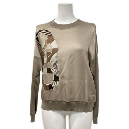 Hermes Long Sleeve Sweater Size 34 S Women's Twill Raine Chaine D'ancre