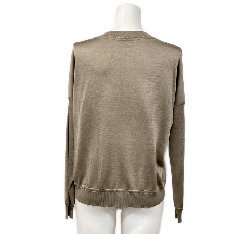 Hermes Long Sleeve Sweater Size 34 S Women's Twill Raine Chaine D'ancre