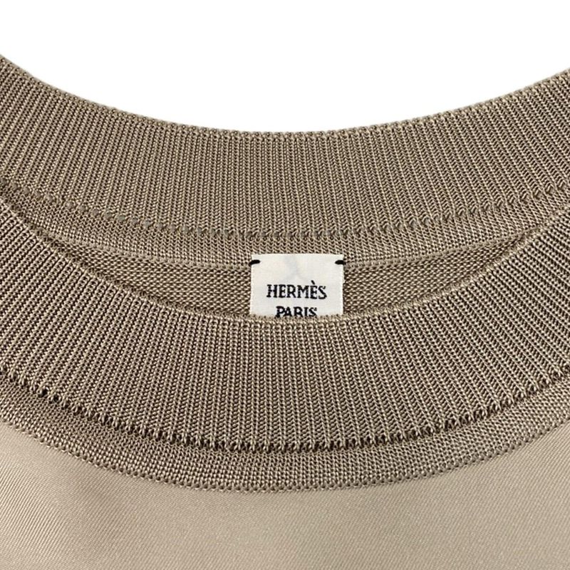 Hermes Long Sleeve Sweater Size 34 S Women's Twill Raine Chaine D'ancre