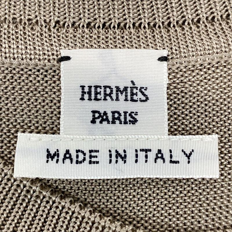 Hermes Long Sleeve Sweater Size 34 S Women's Twill Raine Chaine D'ancre