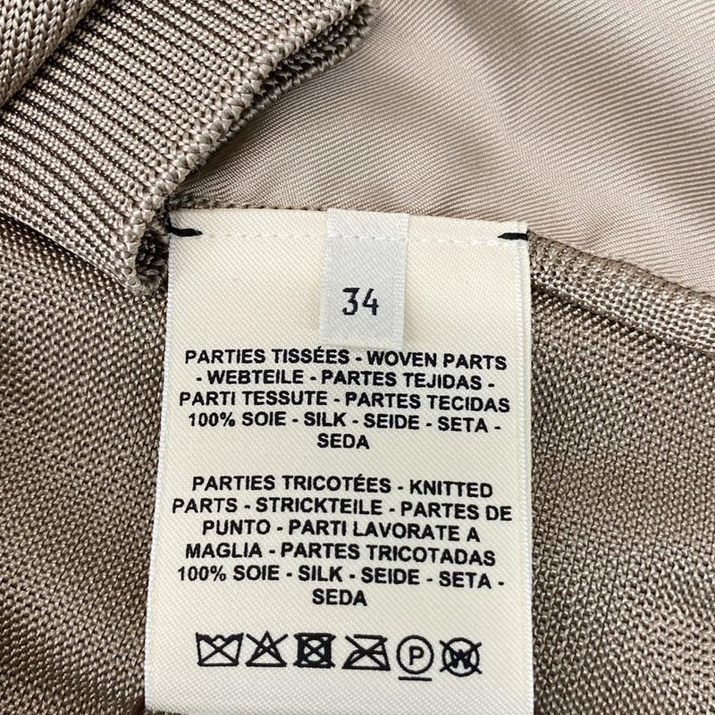 Hermes Long Sleeve Sweater Size 34 S Women's Twill Raine Chaine D'ancre