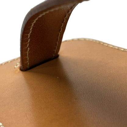 Celine Vanity Bag Macadam Pattern Dark Brown And Brown Leather